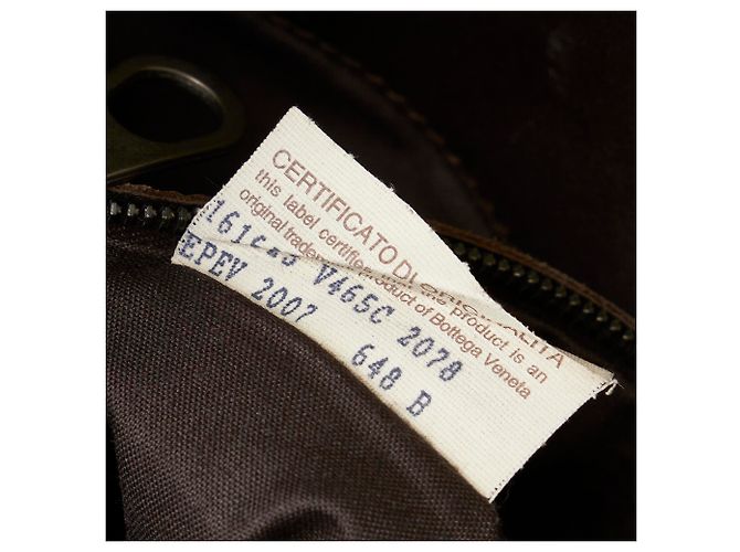 Bottega Veneta Borsa a Tracolla Marrone Intrecciato Marrone scuro - vista 7