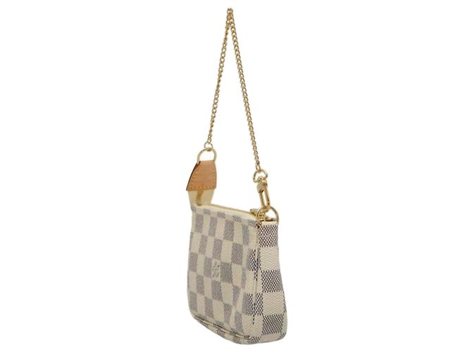 Accessori per mini pochette Louis Vuitton Damier Azur bianco - vista 2