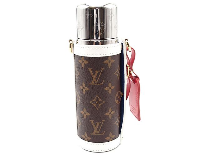 Porta petaca Louis Vuitton marrón x NBA Mongoram Castaño - vista 2