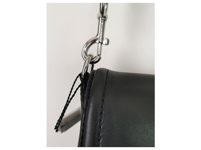 Borsa messenger Marc Jacobs in pelle nera Nero Silver hardware - vista 12