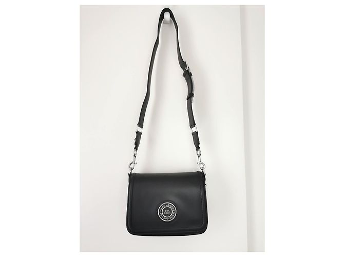 Borsa messenger Marc Jacobs in pelle nera Nero Silver hardware - vista 13