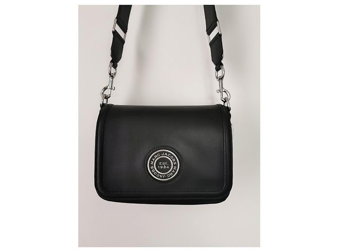 Borsa messenger Marc Jacobs in pelle nera Nero Silver hardware - vista 15