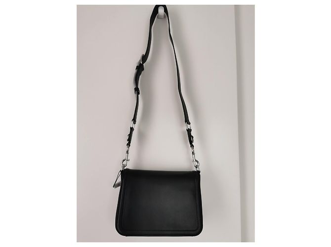 Borsa messenger Marc Jacobs in pelle nera Nero Silver hardware - vista 3