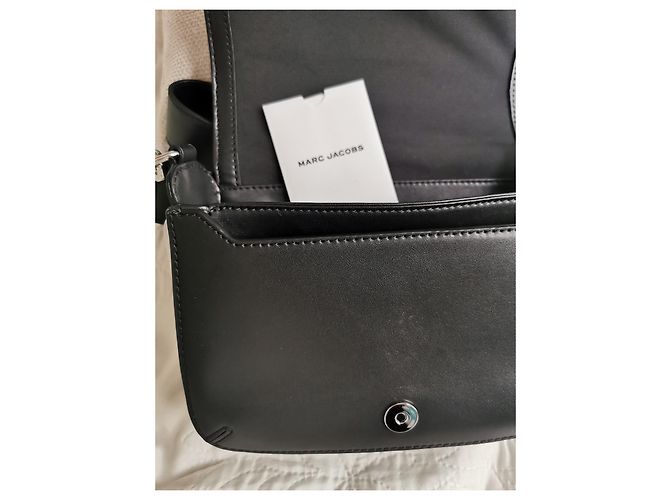 Borsa messenger Marc Jacobs in pelle nera Nero Silver hardware - vista 4