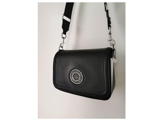 Borsa messenger Marc Jacobs in pelle nera Nero Silver hardware - vista 5