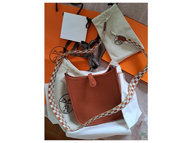 Hermès Evelyne 16 Mini Amazone Rame Pelle - vista 5