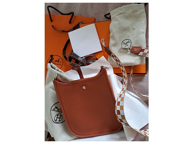 Hermès Evelyne 16 Mini Amazone Rame Pelle - vista 6