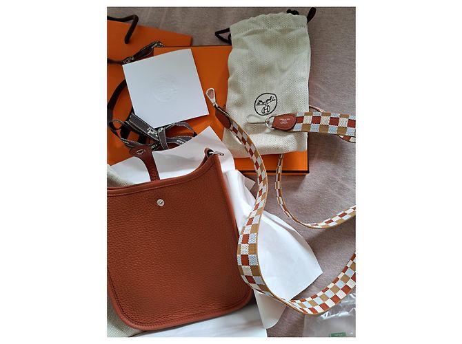 Hermès Evelyne 16 Mini Amazone Rame Pelle - vista 7