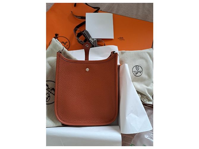 Hermès Evelyne 16 Mini Amazone Rame Pelle - vista 8
