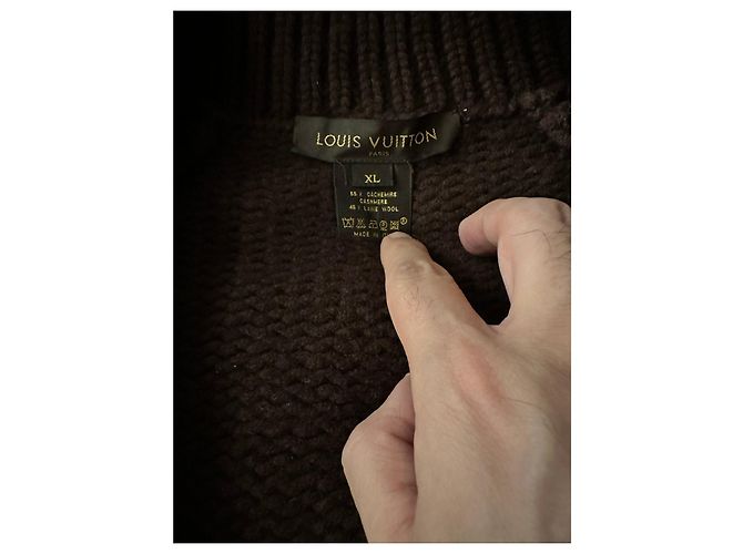 Louis Vuitton Bomberjacke aus Strick Braun - Ansicht 3