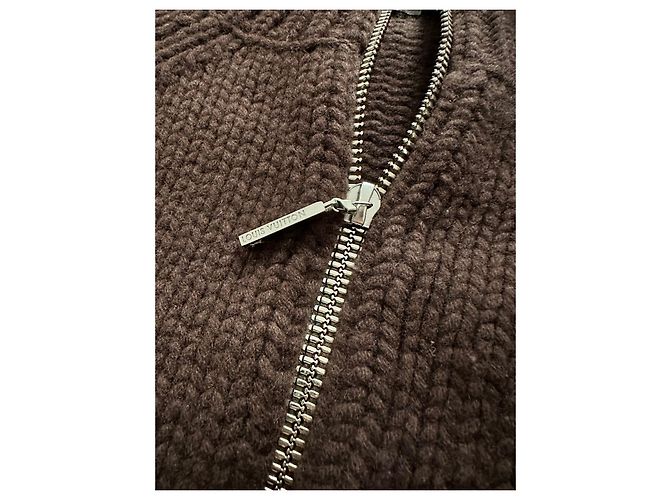 Louis Vuitton Bomberjacke aus Strick Braun - Ansicht 9