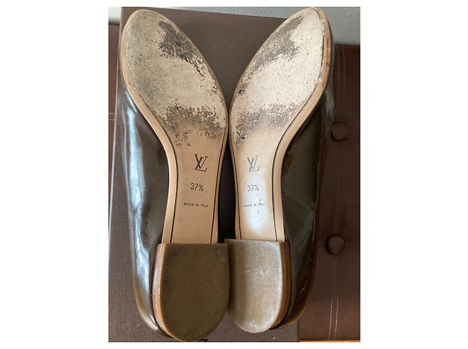 Louis Vuitton Ballerine in Vernice Marrone Marrone scuro - vista 7