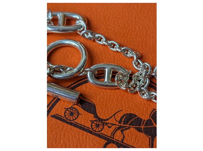 Hermès Farandole 120 Collana Lunga cm Argento 925 borsa a scatola H104568B Silver hardware - vista 7