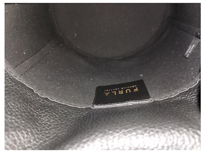 Furla Beuteltasche aus Leder Python Print gelb schwarz Python drucken - Ansicht 10