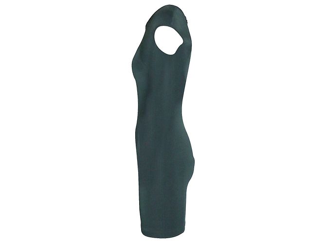 Vestido Bodycon Alexander Wang com manga curta em viscose verde - vista 2