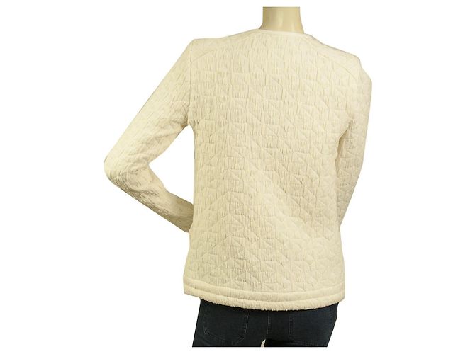 IRO Heddi Cream Textured Fabric Snap Button  Cardigan Jacket size 36 - view 2