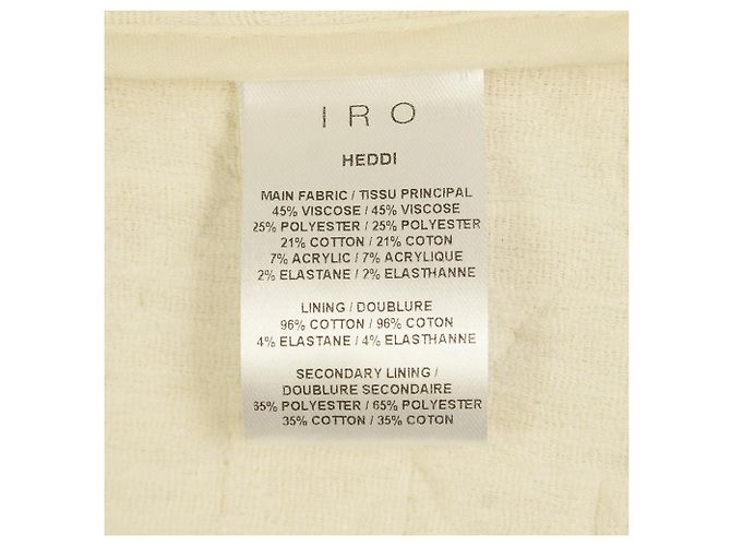 IRO Heddi Cream Textured Fabric Snap Button  Cardigan Jacket size 36 - view 4