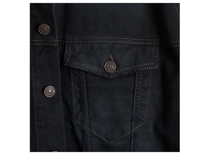 Balenciaga X Adidas oversized denim jacket and three-stripe top Black - view 3