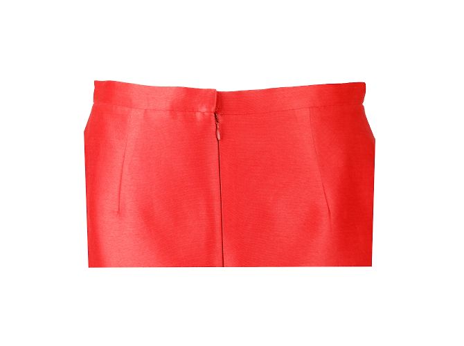 Oscar de la Renta Top- und Rock-Set Orange - Ansicht 10