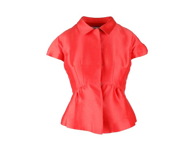 Oscar de la Renta Top- und Rock-Set Orange - Ansicht 4