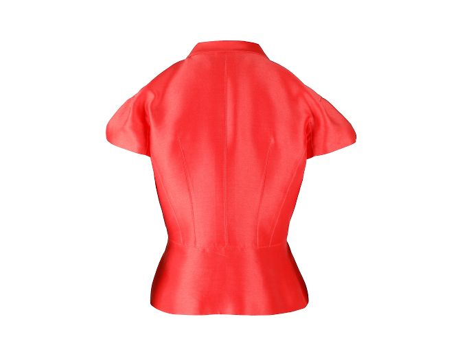 Oscar de la Renta Top- und Rock-Set Orange - Ansicht 5