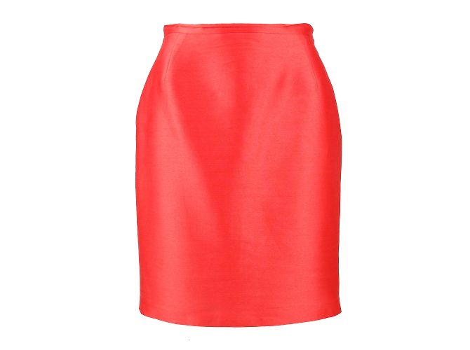 Oscar de la Renta Top- und Rock-Set Orange - Ansicht 6