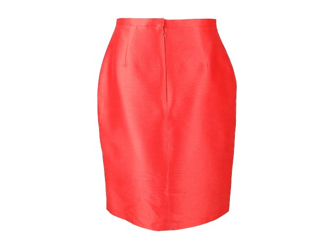 Oscar de la Renta Top- und Rock-Set Orange - Ansicht 7