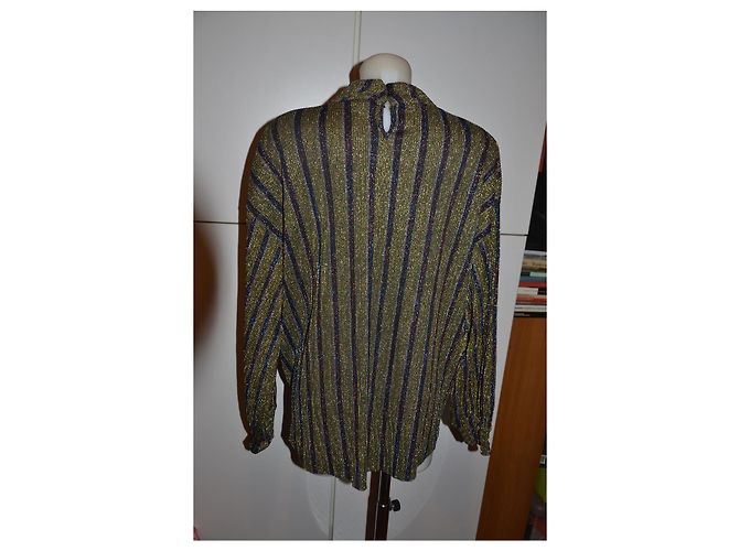 Zara Metallic Mesh Oberteil Größe M Mehrfarben - Ansicht 2