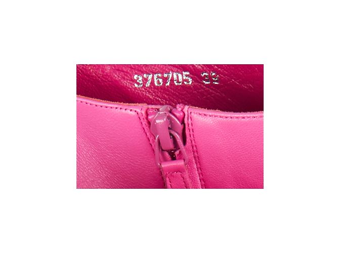 Alexander McQueen Botines Peeptoe Rosa - vista 6