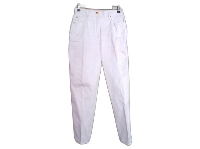 Pantalones blancos Laurèl de algodón talla 42 - vista 2