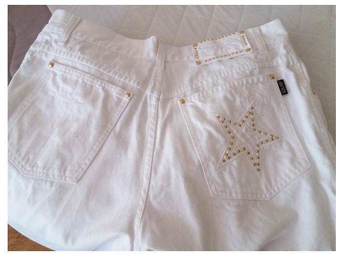 Pantalones blancos Laurèl de algodón talla 42 - vista 5