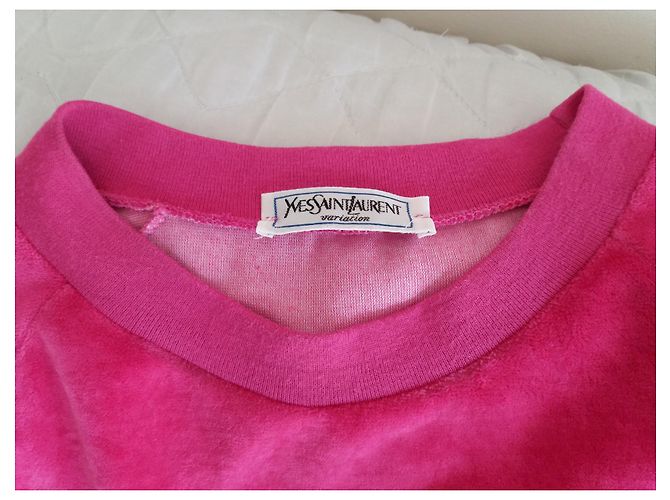 Sudadera Yves Saint Laurent Variation Fucsia de Algodón - vista 3