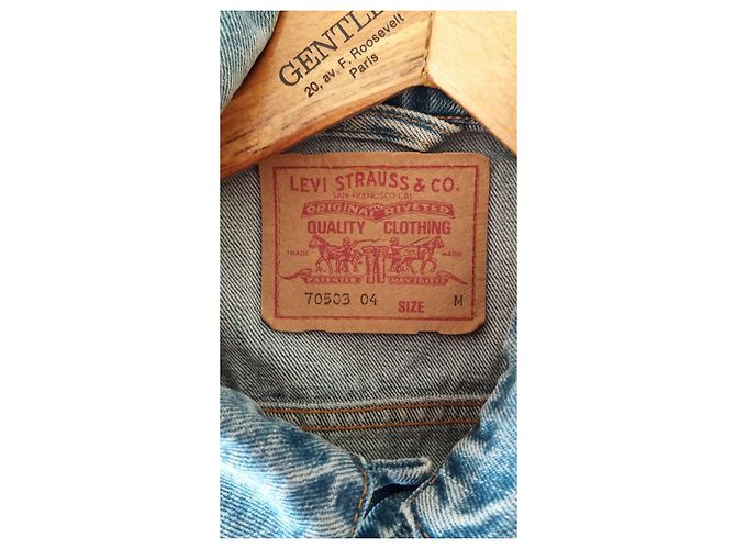 Levi's Jeansjacke Blau Baumwolle Größe M - Ansicht 4