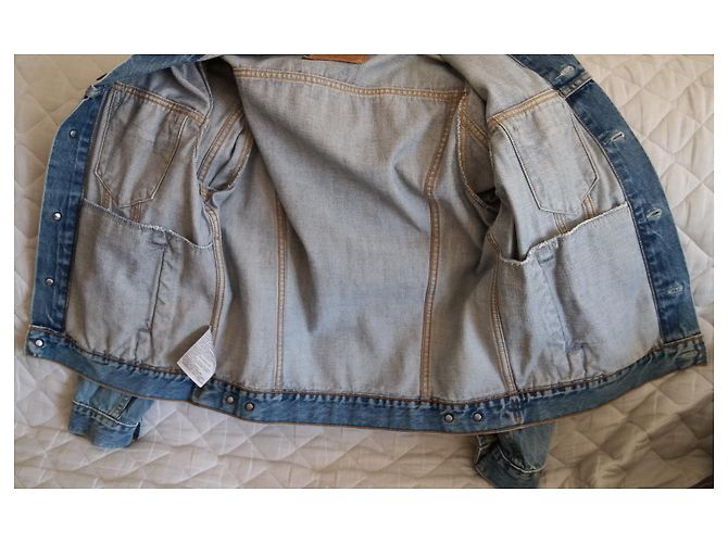 Levi's Jeansjacke Blau Baumwolle Größe M - Ansicht 5