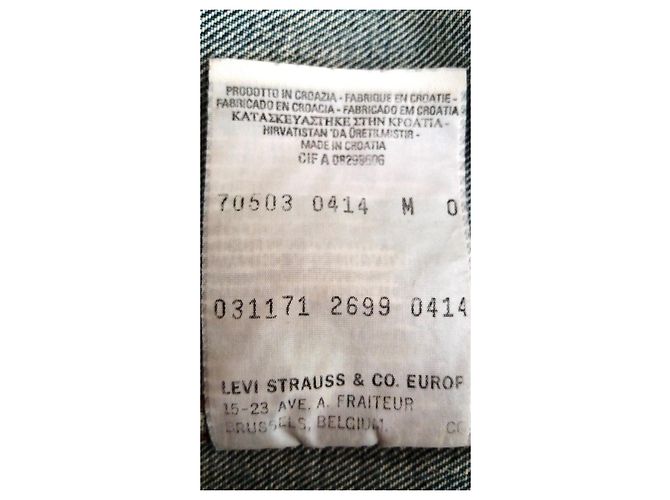 Levi's Jeansjacke Blau Baumwolle Größe M - Ansicht 6