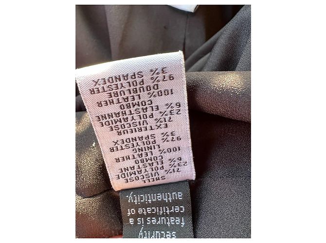 Diane Von Furstenberg Lederjacke Schwarz - Ansicht 4