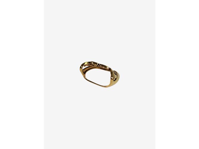 Alexander Mcqueen Anello foderato in oro marchiato - vista 3