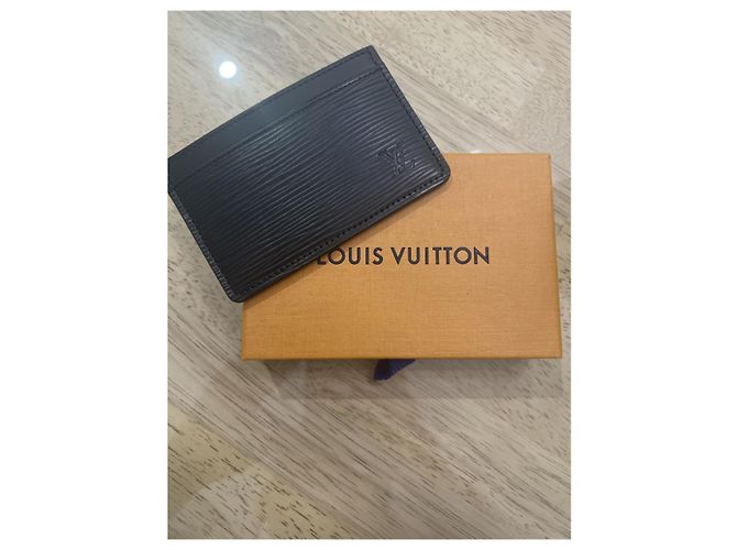 Louis Vuitton Tarjetero Neo de piel negro - vista 5