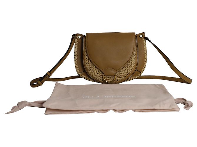 Borsa a tracolla Ulla Johnson Genevieve in pelle marrone - vista 10