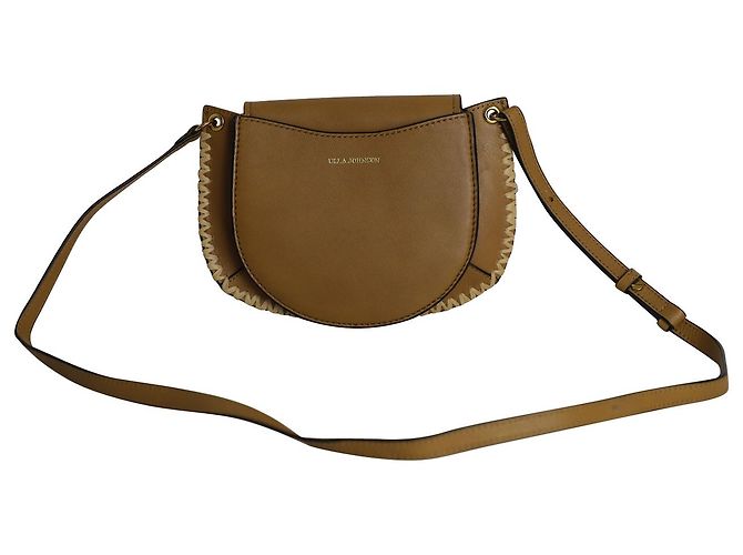 Borsa a tracolla Ulla Johnson Genevieve in pelle marrone - vista 4