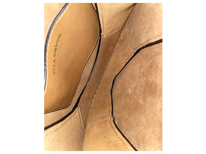 Borsa a tracolla Ulla Johnson Genevieve in pelle marrone - vista 6