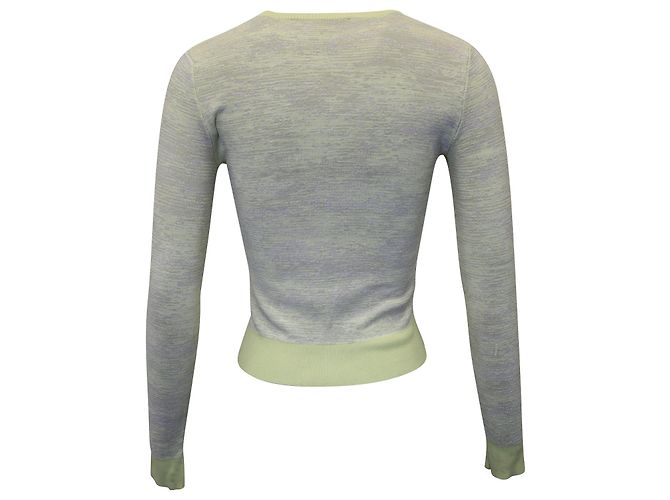 Jason Wu Strickpullover aus gelbgrünem Polyester - Ansicht 3
