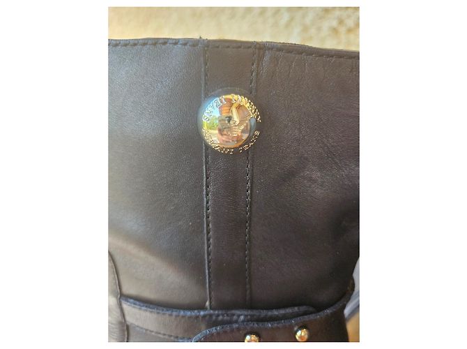 Stivaletti Armani in pelle nera Nero - vista 7