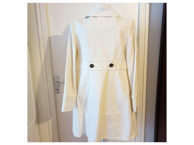 Autre Marque Abrigo Mango MGN Blanco de Algodón - vista 2