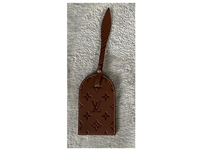 Louis Vuitton Ciondolo per borsa Etichetta bagaglio Marrone Pelle - vista 2