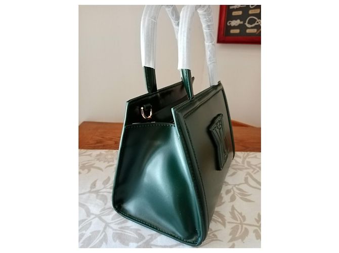 Autre Marque Kassandre Zinaida Ledertasche Dunkelgrün - Ansicht 2