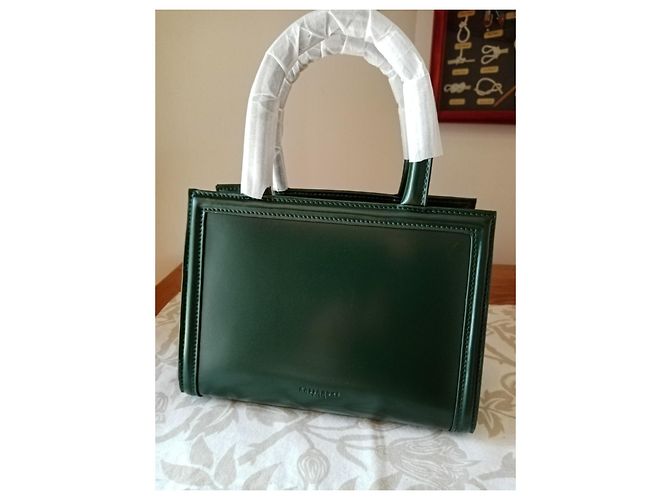 Autre Marque Kassandre Zinaida Ledertasche Dunkelgrün - Ansicht 5