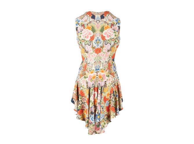Alexander McQueen Blumen-Kaleidoworn-Schößchen-Top Mehrfarben - Ansicht 2