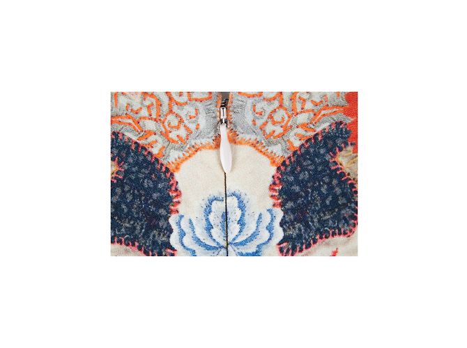 Alexander McQueen Blumen-Kaleidoworn-Schößchen-Top Mehrfarben - Ansicht 4