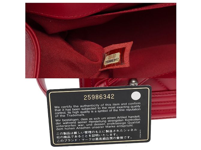 CHANEL Boy Bag in Red Leather - 101207 - view 7